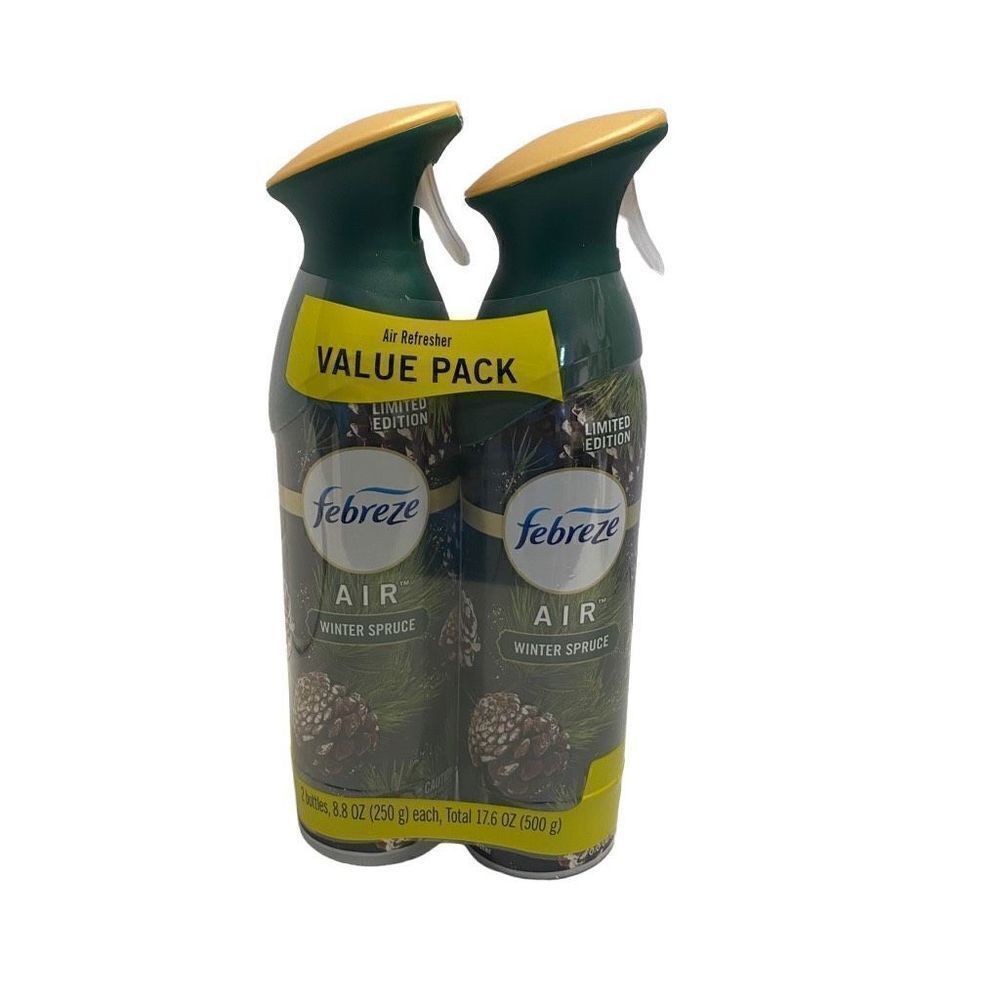 FEBREZE Limited Edition Winter Spruce Air Freshener 2 Bottles‎ 8.8 Oz.each